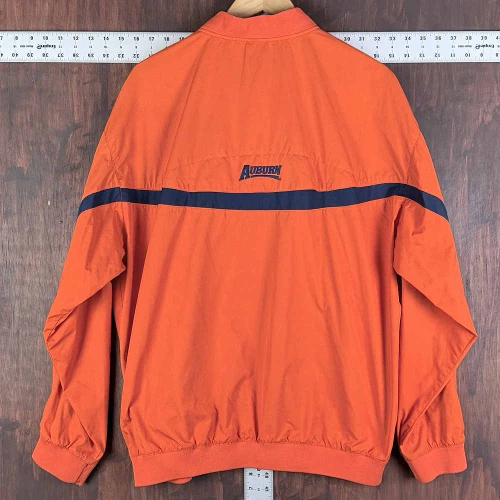 Nike Team Auburn Tigers Full Zip Clima-Fit Wind Breaker Jacket Orange Large NCAA